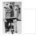Men Atop Exhibition's Electric Elevator by Anonymous