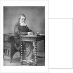 Writer John Ruskin at Desk by Anonymous