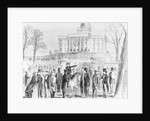Illustration of a Crowd Gathered at the State Capitol in Montgomery by Anonymous