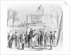 Illustration of a Crowd Gathered at the State Capitol in Montgomery by Anonymous