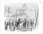 Illustration of a Crowd Gathered at the State Capitol in Montgomery by Anonymous