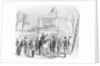 Illustration of a Crowd Gathered at the State Capitol in Montgomery by Anonymous