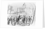 Illustration of a Crowd Gathered at the State Capitol in Montgomery by Anonymous