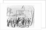 Illustration of a Crowd Gathered at the State Capitol in Montgomery by Anonymous