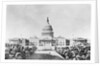 Lithograph of Capitol in Washington DC by Anonymous