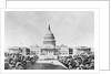Lithograph of Capitol in Washington DC by Anonymous