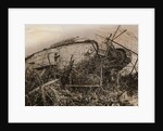 Tank Caught in Barbed Wire Entanglement by Anonymous