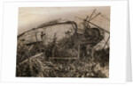 Tank Caught in Barbed Wire Entanglement by Anonymous