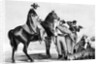 Drawing of South American Gauchos on the Range by Anonymous