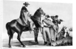 Drawing of South American Gauchos on the Range by Anonymous