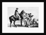 Drawing of South American Gauchos on the Range by Anonymous