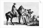 Drawing of South American Gauchos on the Range by Anonymous