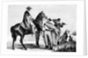 Drawing of South American Gauchos on the Range by Anonymous