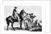 Drawing of South American Gauchos on the Range by Anonymous