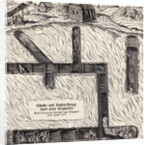 German Drawing Showing Mining Shaft by Anonymous