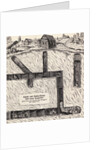 German Drawing Showing Mining Shaft by Anonymous