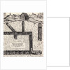 German Drawing Showing Mining Shaft by Anonymous
