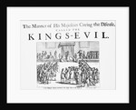 King Charles II Curing Scrofula by Anonymous
