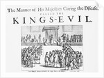 King Charles II Curing Scrofula by Anonymous