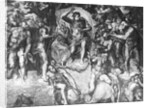 Detail of Last Judgement by Michelangelo Buonarroti