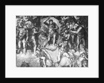 Detail of Last Judgement by Michelangelo Buonarroti