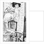 Illustration of Ghost Watching Man by Anonymous