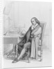 Mathematician Blaise Pascal Sitting at Work Table by Anonymous