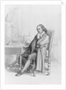 Mathematician Blaise Pascal Sitting at Work Table by Anonymous