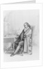 Mathematician Blaise Pascal Sitting at Work Table by Anonymous