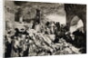 Engraving of Florence During a 14th-Century Plague by Anonymous