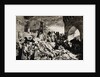 Engraving of Florence During a 14th-Century Plague by Anonymous