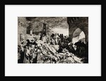 Engraving of Florence During a 14th-Century Plague by Anonymous