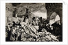 Engraving of Florence During a 14th-Century Plague by Anonymous