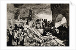 Engraving of Florence During a 14th-Century Plague by Anonymous