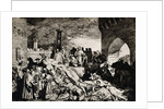 Engraving of Florence During a 14th-Century Plague by Anonymous