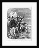 King Canute at Seashore with His Courtiers by Anonymous