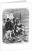 King Canute at Seashore with His Courtiers by Anonymous