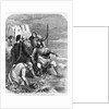 King Canute at Seashore with His Courtiers by Anonymous