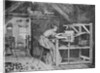 Woman Weaving by Anonymous