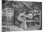 Woman Weaving by Anonymous