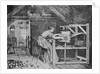 Woman Weaving by Anonymous