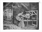 Woman Weaving by Anonymous