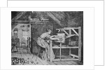 Woman Weaving by Anonymous
