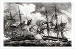 American Ship Planter Battling the French by Anonymous