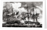 American Ship Planter Battling the French by Anonymous