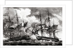 American Ship Planter Battling the French by Anonymous
