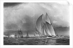 America Leaving Boston Harbor by Anonymous