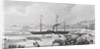 Steamship Sailing from Docks by Anonymous