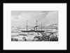 Steamship Sailing from Docks by Anonymous