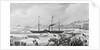 Steamship Sailing from Docks by Anonymous